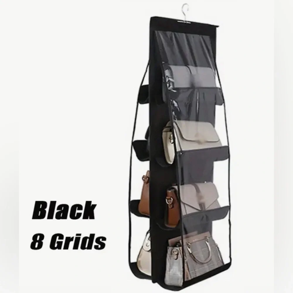 Hanging 8 slot purse organizer New